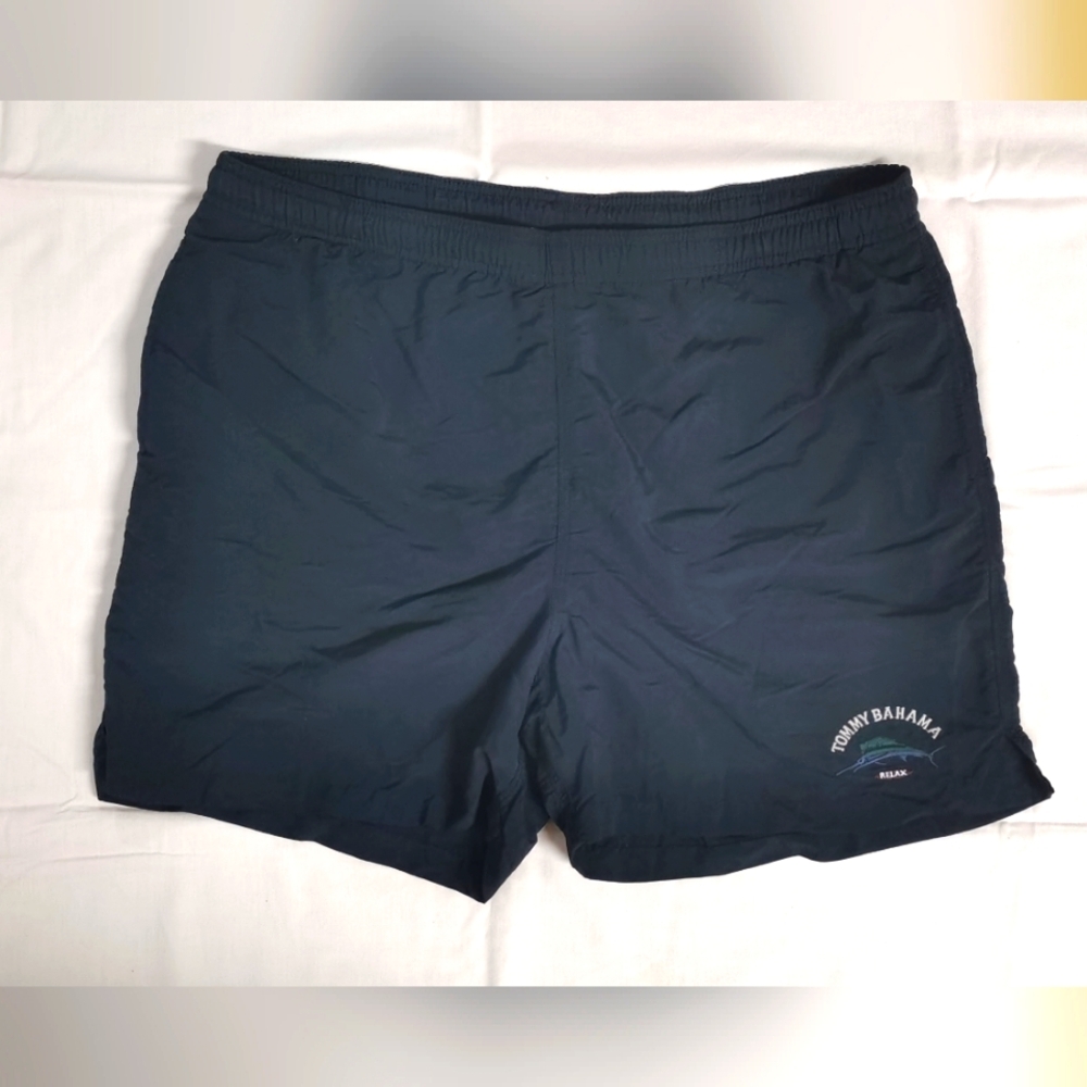 Tommy Bahama Black Relex 100% Nylon Swim Trunks M